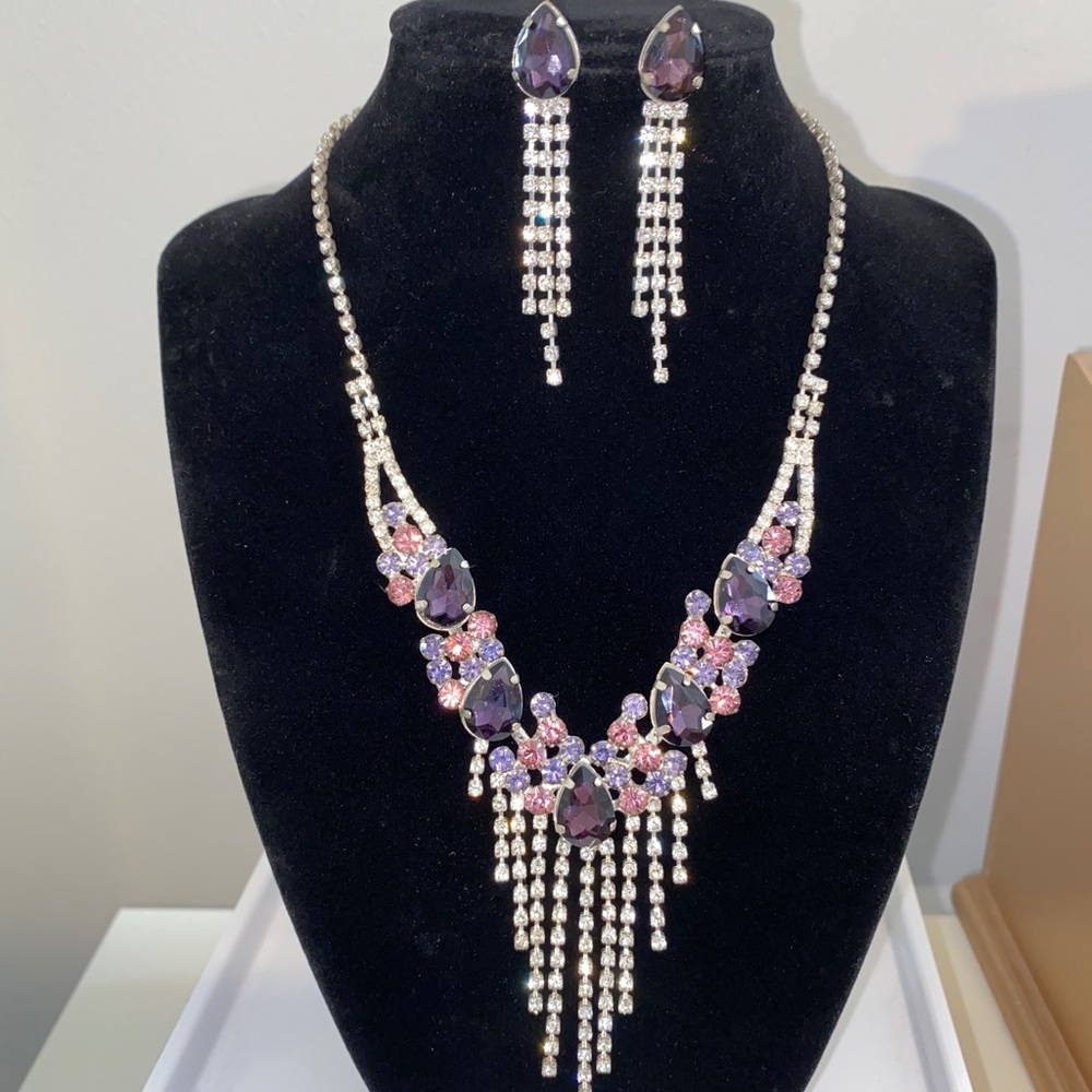 Cocktail Necklace/Earrings Set